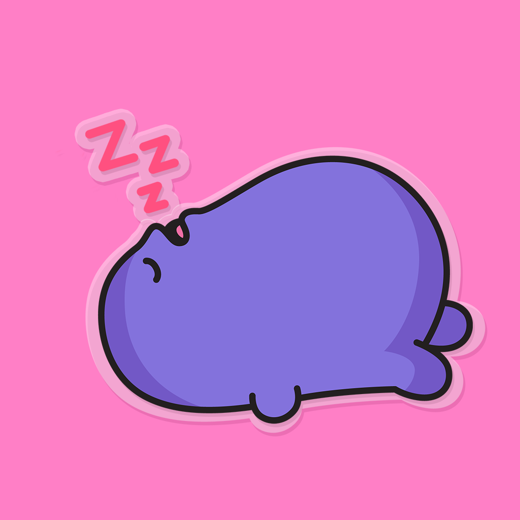 Sleeping Oob Clear Sticker