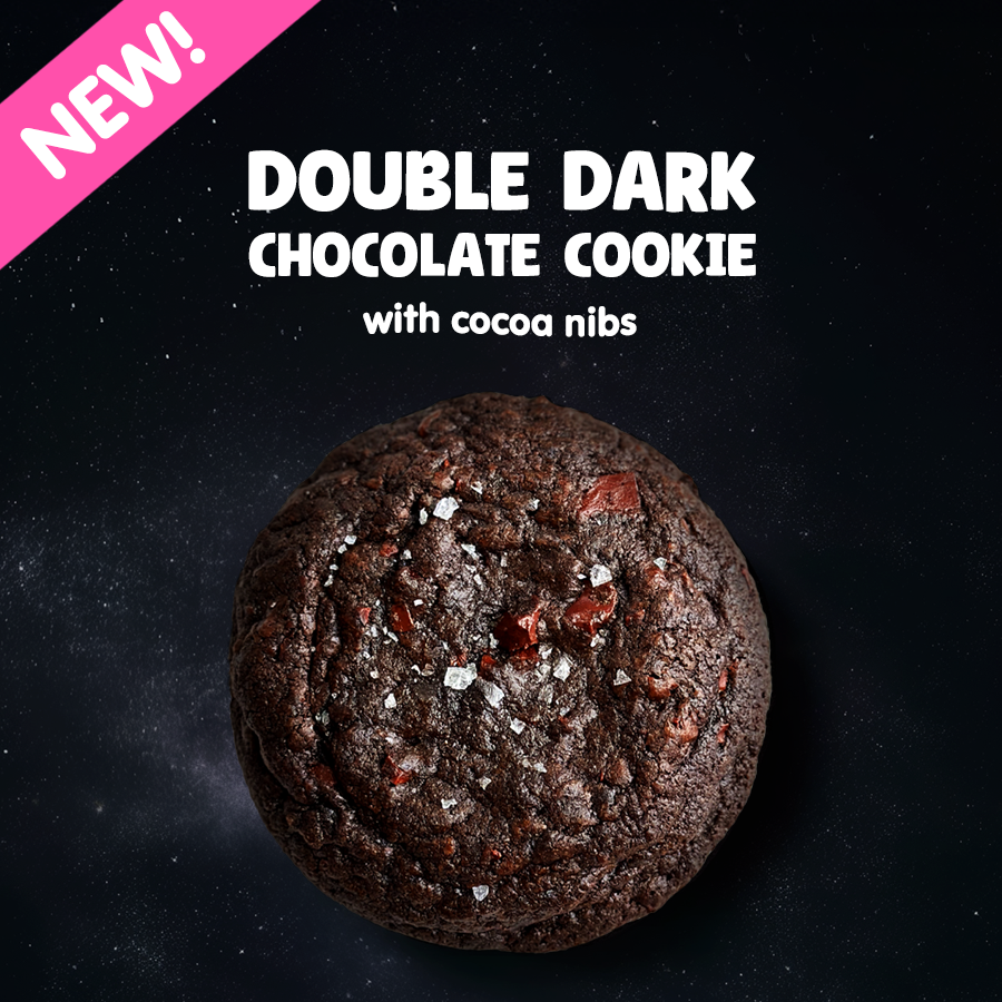 Double Dark Chocolate Cookie with Cocoa Nibs [2-Pack]